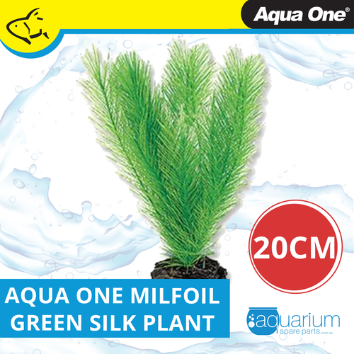 Aqua One Milfoil Green Silk Plant 20cm - Med (24147)