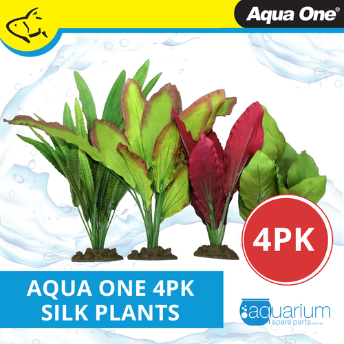 Aqua One Value Silk Plant Mix 2 - 4pk (24242)