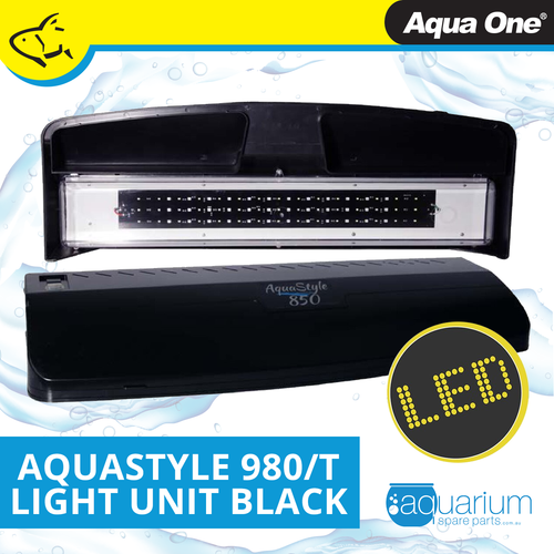 Aqua One AquaStyle 980/980T Complete LED Light Unit Black (11214GBK)