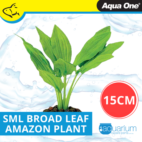Aqua One Broad Leaf Amazon Silk Plant 13cm - Small (24104)