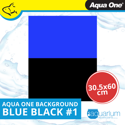 Aqua One Background 30.5x60cm Blue Black #1 (29510)