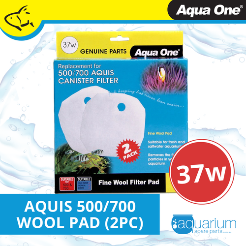 Aqua One Aquis 500/700 Wool Pad (2pk) 37w (25037w)