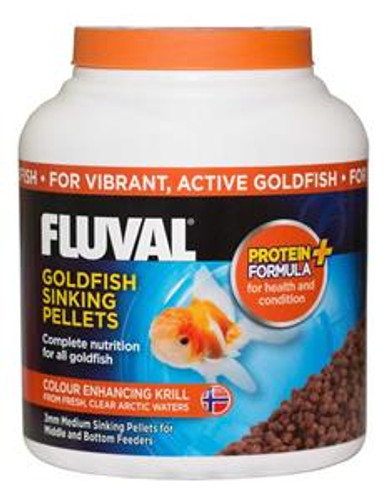 Fluval Goldfish Medium Sinking Pellets 750ml/340gm (A6564U)