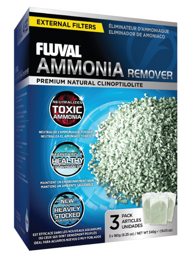 Fluval Ammonia Remover 3x 180gm (A-1480)