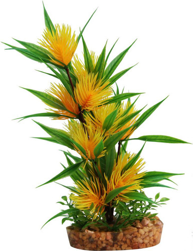 Aqua One Neptunia W/Gravel Base Plastic Plant - Med (28192)