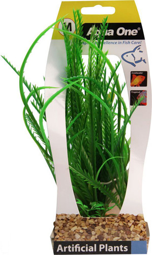 Aqua One Hippuris W/Gravel Base Plastic Plant - Med (28200)