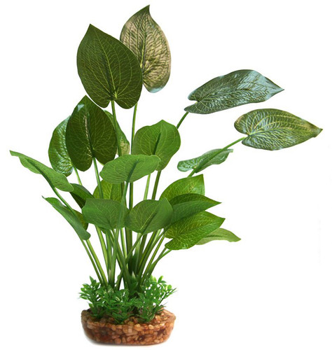 Aqua One Anubias W/Gravel Base Plastic Plant - Large (28217)