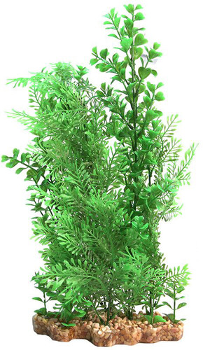 Aqua One Wisteria/Bacopa W/Gravel Base Plastic Plant - X Large (28222)