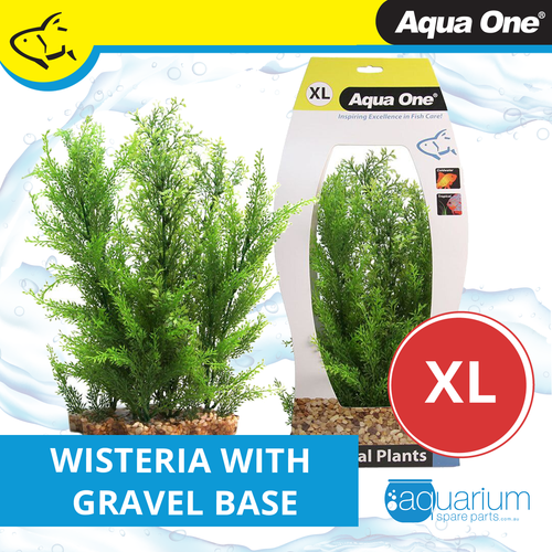 Aqua One Wisteria W/Gravel Base Plastic Plant - X Large (28230) Aqua One Wisteria W/Gravel Base Plastic Plant - X Large (28230)