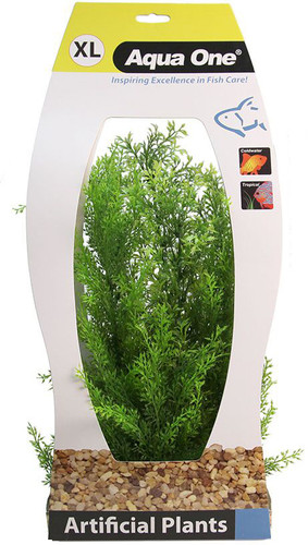 Aqua One Wisteria W/Gravel Base Plastic Plant - X Large (28230)