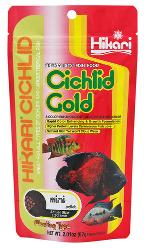 Hikari Cichlid Gold Mini Pellet 57gm (KH04211)