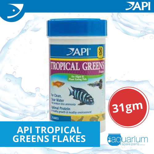 API Tropical Greens Flakes 31gm (831B)