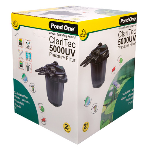 Pond One ClariTec 5000UV Pressurised Filter with 9W UVC (93046)