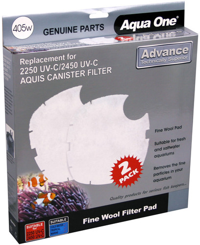 Aqua One Nautilus 2700UV & Aquis Advance 2250/2450UV Wool Pad 405w (25405w)