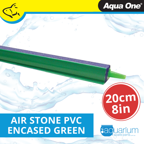 Aqua One Airstone PVC Encased Green 8inch/20cm (10123)