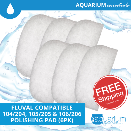 Fluval 105/205 & 106/206 & 107/207 Compatible Polishing Pad (6pk)