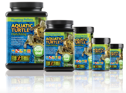 Exo Terra Aquatic Turtle Food Hatchling Floating Pellets - 300 gm (PT3244)