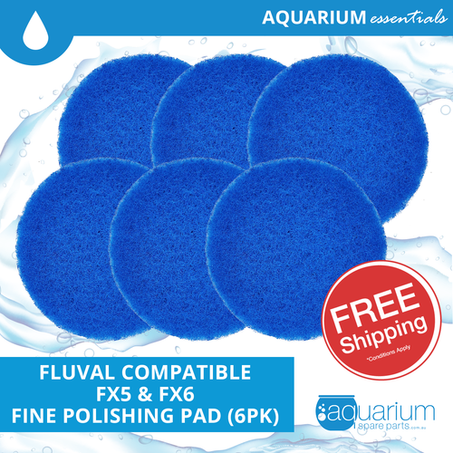 Fluval FX4/FX5/FX6 Compatible Fine Polishing Pad (6pk)