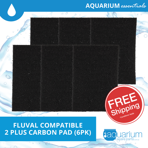 Fluval 2 Plus Compatible Carbon Pad (6pk)