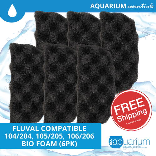 Fluval 105/205 & 106/206 & 107/207 Compatible Bio Foam (6pk)