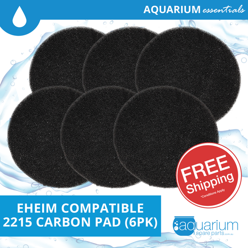 Eheim 2215 Compatible Carbon Pad (6pk)