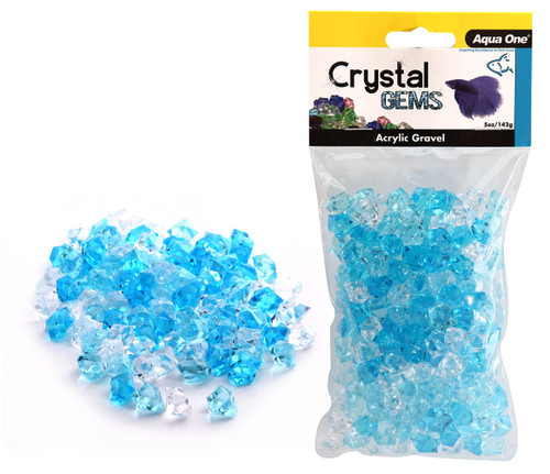 Aqua One Crystal Gems Acrylic Gravel Blue Ice 145gm (12302)