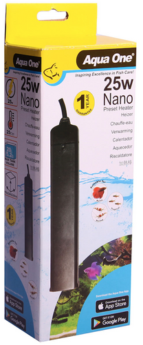 Aqua One Nano Plastic Pre-Set Heater 25W (15045)