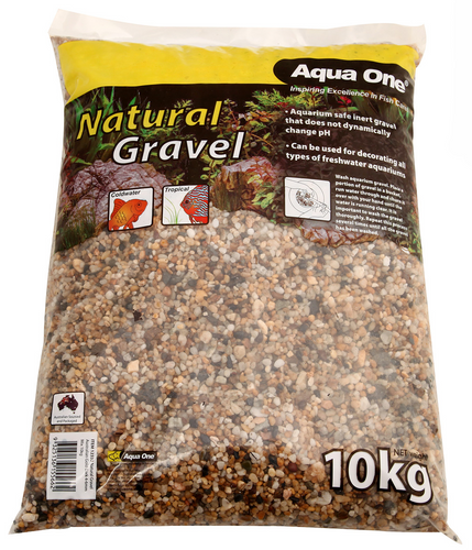 Aqua One Natural Gravel Australian Gold Dark 4-6mm Mix 10kg (12332)