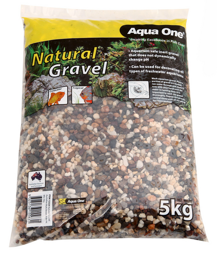 Aqua One Natural Gravel Australian Multi Brown 4-6mm Mix 5kg (12324)