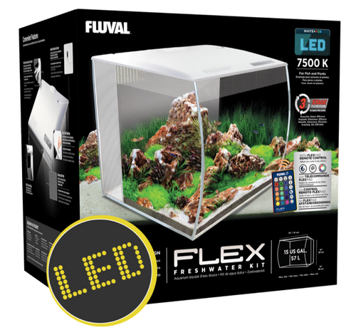 Fluval Flex Aquarium Kit 57L White (15008) (15008)