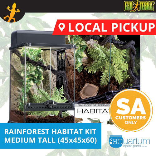 *LOCAL PICKUP* Exo Terra Terrarium Rainforest Habitat Kit Medium Tall (45x45x60)