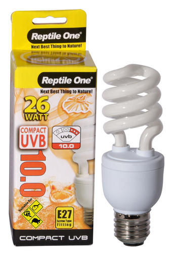 Reptile One Compact UVB Bulb 26W UVB 10.0 E27 Fitting (46700)