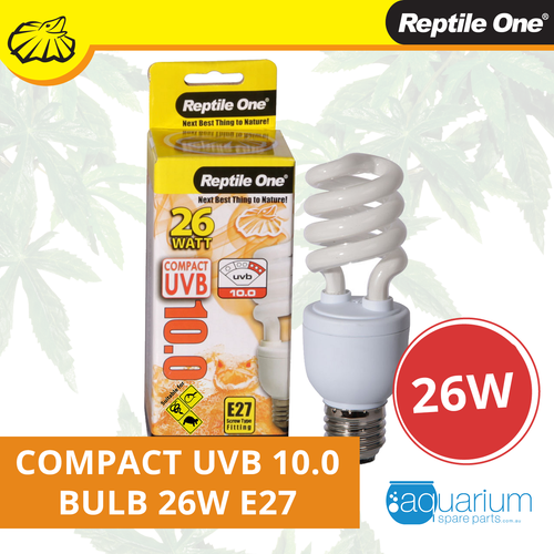 Reptile One Compact UVB Bulb 26W UVB 10.0 E27 Fitting (46700)