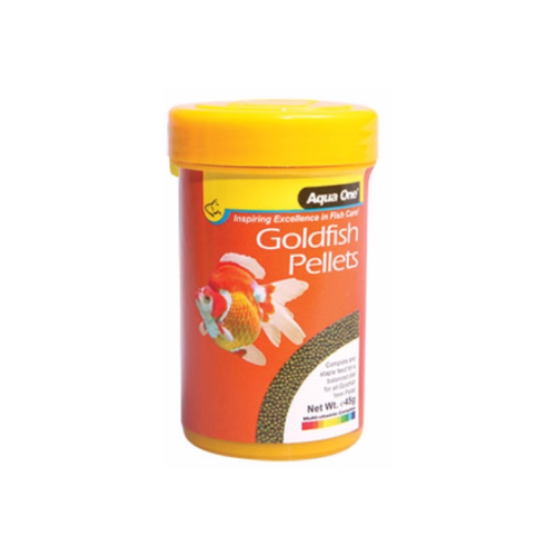 Aqua One Goldfish Pellet Food 1mm 45g (26030)