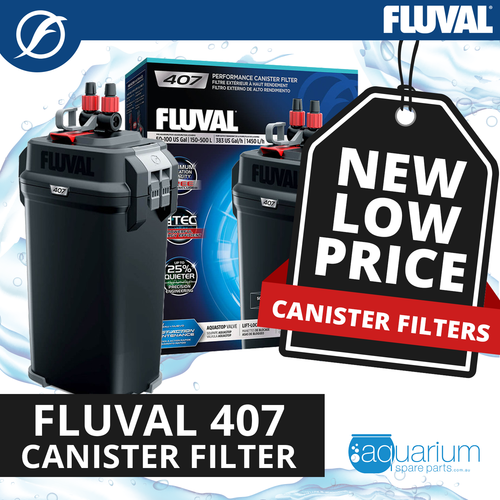 Fluval 407 Canister Filter (up to 500L) (PF163)