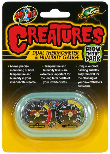 Zoo Med Creatures Dual Hygrometer & Thermometer (CT-11G)