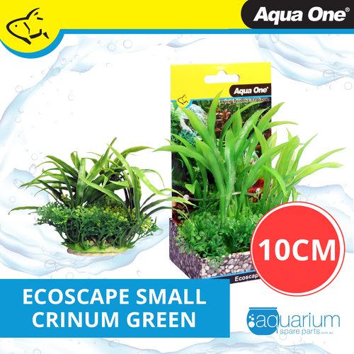 Aqua One Ecoscape Crinum Green Plastic Plant 10cm - Small (28374)
