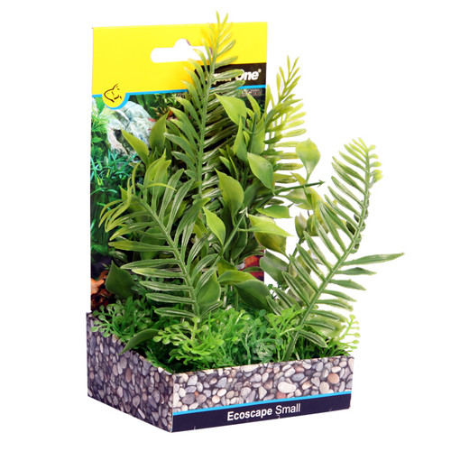 Aqua One Ecoscape Fern Green Plastic Plant 10cm - Small (28377)