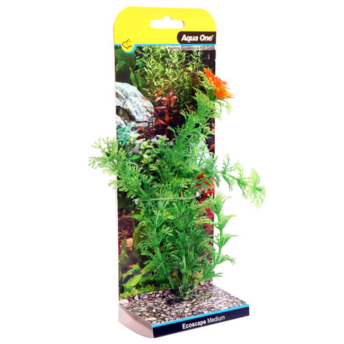Aqua One Ecoscape Ambulia Green Plastic Plant 20cm - Med (28397)
