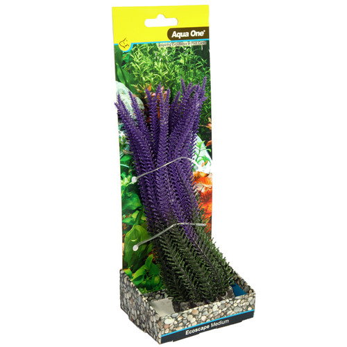 Aqua One Ecoscape Lavender Purple Plastic Plant 20cm - Med (28382)