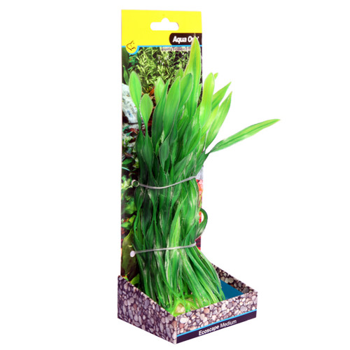 Aqua One Ecoscape Corkscrew Val Green Plastic Plant 20cm - Med (28383)