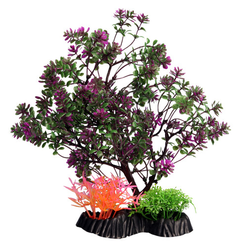 Aqua One Ecoscape Catspaw Tree Purple Plastic Plant 20cm - Med (28387)