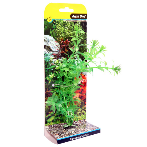 Aqua One Ecoscape Ludwigia Green Plastic Plant 20cm - Med (28391)