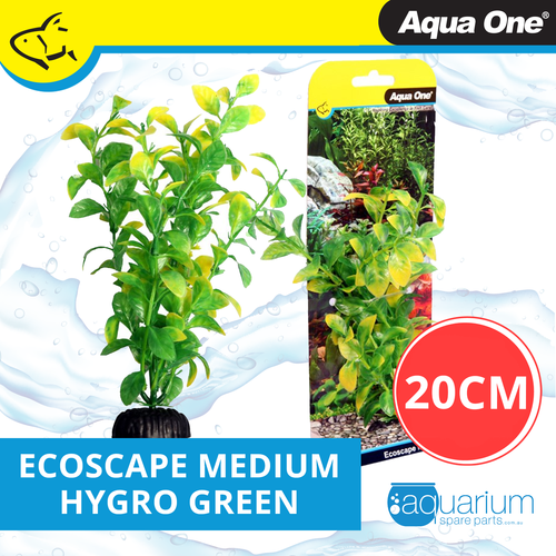 Aqua One Ecoscape Hygro Green Plastic Plant 20cm - Med (28392)
