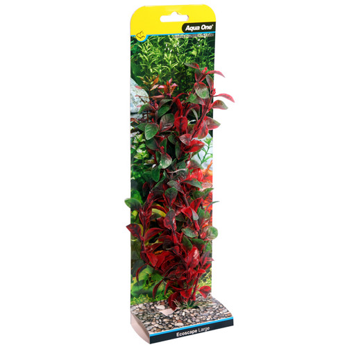 Aqua One Ecoscape Large Hygro Red Plastic Plant 30cm - Large (28406)