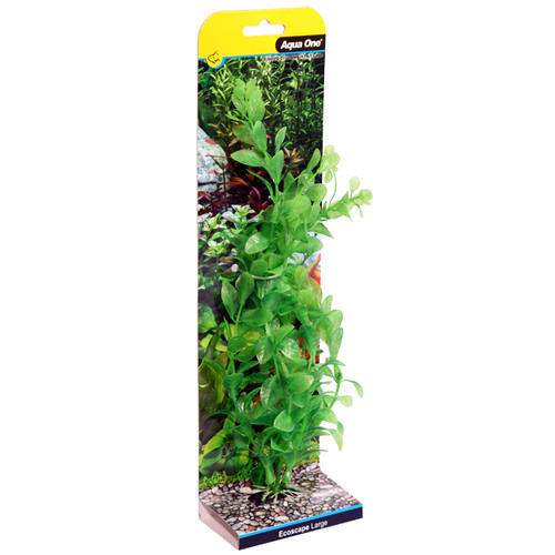 Aqua One Ecoscape Large Poly Hygro Green Plastic Plant - 30cm (28409)