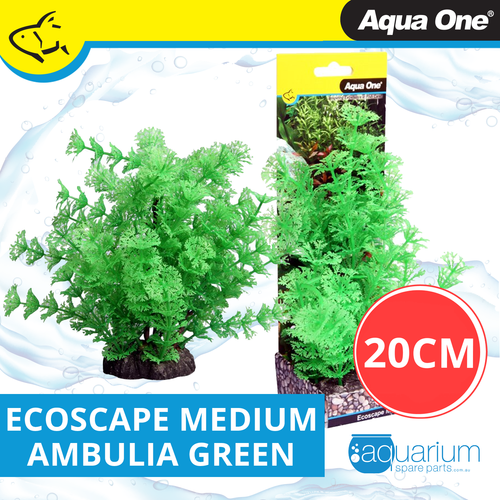 Aqua One Ecoscape Ambulia Green Plastic Plant 20cm - Med (28380)