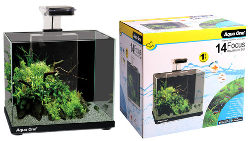 Aqua One Focus 14 LED Aquarium Black (56221BK)