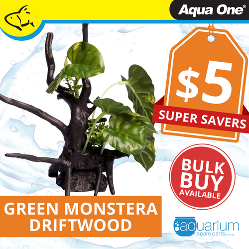 Aqua One Ecoscape Green Monstera Driftwood (28446)