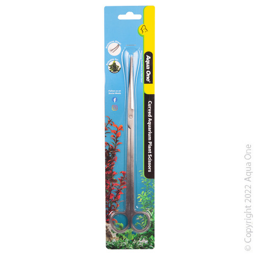 Aqua One EasyReach Aquarium Plant Scissors Curved (20038)